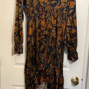 Floral Button-Down Dress - Black and Brown Boot Barn